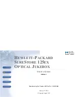 HP Surestore 125ex - Optical Jukebox Manual preview