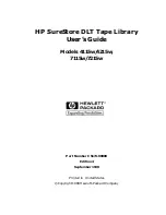 Preview for 1 page of HP Surestore 15 Slot with DLT7000 User Manual