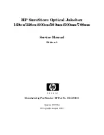 Preview for 1 page of HP Surestore 160ex - Optical Jukebox Service Manual