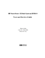 Предварительный просмотр 1 страницы HP Surestore E HVD10 Service Manual