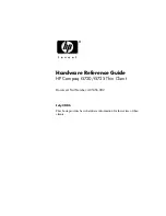 HP T5720 - Compaq Thin Client Hardware Reference Manual предпросмотр