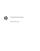 Предварительный просмотр 1 страницы HP t630 Thin Client Troubleshooting Manual