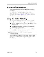 Preview for 45 page of HP Tablet PC Series Startup Manual