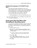 Preview for 239 page of HP TC1100 - Compaq Tablet PC Hardware And Software Manual