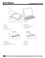 Предварительный просмотр 1 страницы HP TC1100 - Compaq Tablet PC Specifications