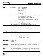 Preview for 5 page of HP TC1100 - Compaq Tablet PC Specifications