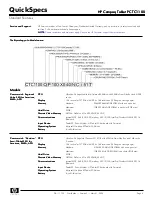 Preview for 6 page of HP TC1100 - Compaq Tablet PC Specifications