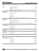 Preview for 7 page of HP TC1100 - Compaq Tablet PC Specifications