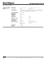 Preview for 12 page of HP TC1100 - Compaq Tablet PC Specifications