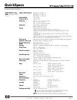 Preview for 14 page of HP TC1100 - Compaq Tablet PC Specifications