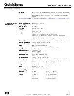 Preview for 15 page of HP TC1100 - Compaq Tablet PC Specifications