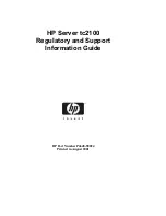 HP Tc2100 - Server - 128 MB RAM Information Manual preview