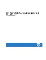 Предварительный просмотр 1 страницы HP TeemTalk Terminal Emulator 7.0 User Manual