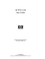 HP TFT5110R User Manual предпросмотр