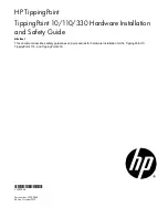 HP TippingPoint 10 Hardware Installation And Safety Manual preview