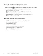 Preview for 16 page of HP TouchSmart 310-1125F Getting Started Manual