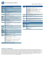 Preview for 2 page of HP TouchSmart 520-1030 Specifications