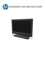 Предварительный просмотр 1 страницы HP TouchSmart 520-1100 Service Manual