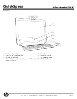 Preview for 1 page of HP TouchSmart 7320 Specification