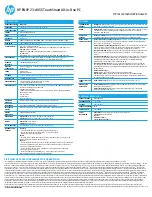 Preview for 2 page of HP TouchSmart ENVY 23-d055 Specification