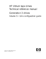 HP Ultrium Drive Technical Reference Manual preview