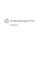 HP USB TV Tuner User Manual preview