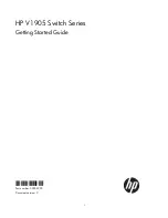 Предварительный просмотр 1 страницы HP V1905 Series Getting Started Manual