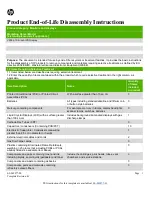 Preview for 1 page of HP V203p Disassembly Instructions