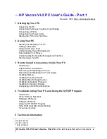 Preview for 1 page of HP Vectra VL 5 Series User Manual