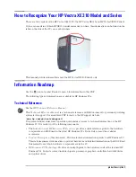 Preview for 3 page of HP Vectra XE310 Technical Reference Manual