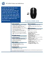 HP VK482AA Specifications preview