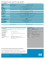 Предварительный просмотр 4 страницы HP vp6210 Brochure & Specs