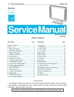 HP W1707 - 17" LCD Monitor Service Manual предпросмотр