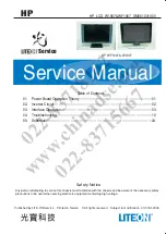 HP W1907 Service Manual предпросмотр