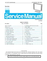 HP WF1907 - Compaq 19" LCD Monitor Service Manual preview