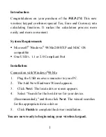 Preview for 2 page of HP WKP-270 User Manual