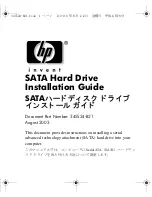 Preview for 1 page of HP Workstation xw4100 Installation Manual