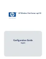 Предварительный просмотр 1 страницы HP wp110 - 802.11b Wireless Print Server Configuration Manual