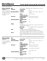 Preview for 4 page of HP X131 10G X2 SC LRM Quickspecs