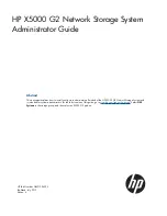 HP X5000 G2 Administrator'S Manual предпросмотр