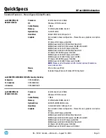 Предварительный просмотр 9 страницы HP Xw4200 - Workstation - 1 GB RAM Specifications