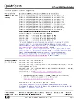 Preview for 3 page of HP xw8600 - Workstation Specification