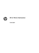 HP Z2 Mini G3 User Manual предпросмотр