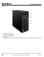 HP Z230 SFF Workstation Specification preview