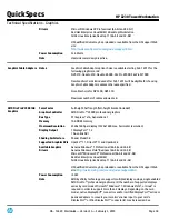 Предварительный просмотр 38 страницы HP Z230 SFF Workstation Specification