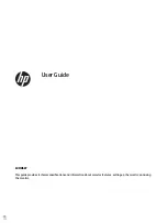 Предварительный просмотр 1 страницы HP Z27xs G3 User Manual