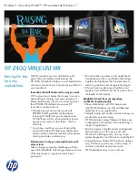 HP Z400 - Workstation Brochure preview