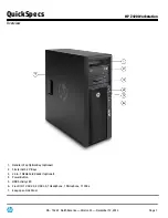 HP Z420 Series Specification предпросмотр