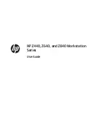 Предварительный просмотр 1 страницы HP Z440 User Manual