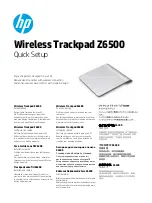 Preview for 1 page of HP Z6500 Quick Setup Manual